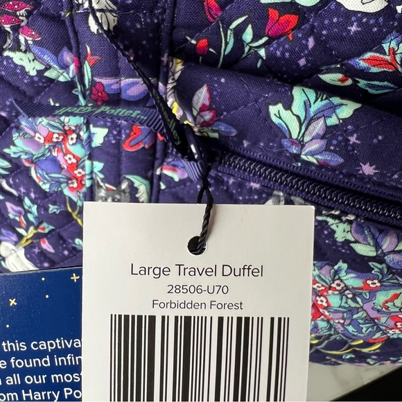✨ NEW Vera Bradley Harry Potter Forbidden Forest Large Travel Duffel Bag - Picture 5 of 11
